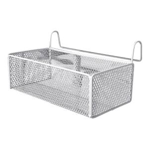 Multipurpose Bed Hanging Storage Organizers Sturdy Metal Basket Accessory for College Dorms and Office Cubicles