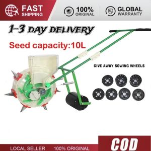 Upgrade Style 7 Seede Hand Push Corn Planter Seeder / Soybean/ Peanut Planter