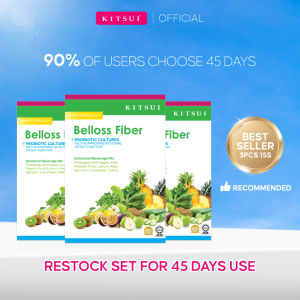 SHIP WITHIN 24H[NEW] KITSUI Belloss Pre + Probiotic 15s x 12g -  Halal Detox Fiber Drink  Sembelit  Prebiotics Probiotics Drink