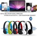 P47 FOLDABLE WIRELESS 5.0 BLUETOOTH  HEADPHONE ON - EAR HEADSET NOISE CANCELLATION. 
