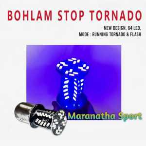 Lampu Stop Rem LED 60 Mata Kedip Led Putar Flash Universal Motor