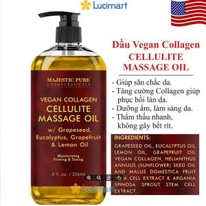 Dầu Xoa bóp Massage Oil Majestic Pure chai 236ml [Hàng Mỹ]