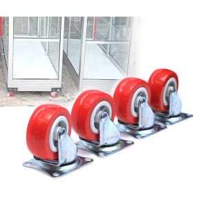 Roda Bulat Set Isi 4 pcs 2 inch 50 mm / Xander Roda Etalase Troli Gerobak (Hidup)