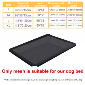 【COD】Foldable large elevated pet dog bed breathable and comfortable washable mesh cooling pad suitable for dogs washable suitable for large cats and dogs breathable sofa pet march pet dog cat mattress
