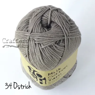 5-ply baby soft milk cotton yarn 100g (PURPLE GREY BLACK BROWN) for crochet knitting
