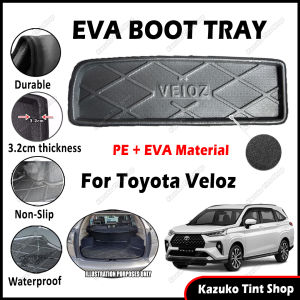 ✨ For Toyota Veloz EVA Copolymer Car Boot Tray Luggage Cargo Trunk Tray Dulang But Kereta Durable Easy Clean 100% Custom Fit Waterproof Senang Cuci Kalis Tahan Lama Air Senang Pasang 汽车后箱垫