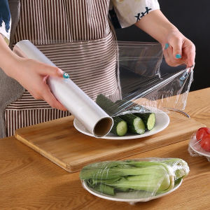 Plastik Wrap Pembungkus Makanan 30cm x 10mtr Food Wrapping Roll Food Grade Plastik Buah Sayur Makanan Food Wrap Clip Roll H15