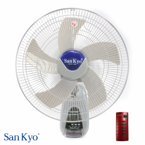 Quạt Treo Tường Remote Sankyo - Động Cơ Motor Dây Đồng - Điều Khiển Từ Xa - Hẹn Giờ - Đèn LED - Cỡ Lớn 16 Inch