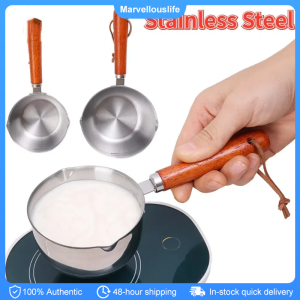 Stainless Steel Mini Pan Non Stick Hot Milk Oil Pan Heat Resistant Rust-proof Kitchen Tools