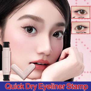 Eyeliner Stamp Pen Waterproof Long Lasting Eye Liner Stamp Black Color Eyeliner Stamp Pen