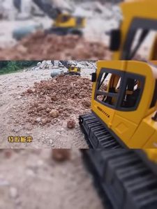 3 in 1Alloy Electric Remote Control Engineering Cehicle For Kids Boys Gift Excavator Bulldozer toys for kids box 挖机