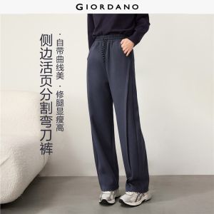 Giordano Women Side pleated barrel pants Free Shipping 05416853