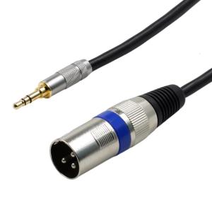 Sound Adapter Cable 3.5mm Mini Plugs to Male Cord Sound Device Connector Microphones Cord Upgrades for Mixing Consoles