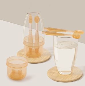 Bộ Rơ Lưỡi Silicon Bản Chải Silicon Cho Bé Mềm Chống Tưa Lưỡi Nấm Lưỡi Rưa Lưỡi Cho Bé 0 - 2 Tuổi