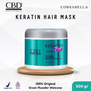 CBD Professional Keratin Pro Daily Use Hair Mask 250gr 500 gr Masker Rambut Treatment Menutrisi