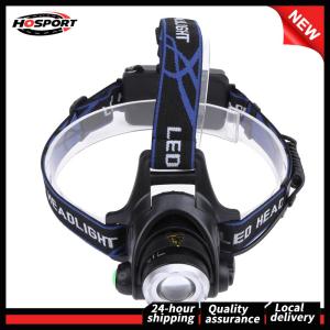 【HOSPORT】 High-Power Waterproof Headlamp for Fishing and Camping Rechargeable Head Torch with Bright LED Light and Comfortable Fit