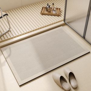 Bathroom Door Mat Quick Dry Anti Slip Diatom Mud Absorbent Cloud Shaped Floor Rug Home Decor Carpet