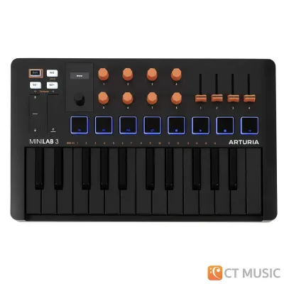 Arturia MiniLab 3 คีย์บอร์ดมีดี้คอนโทรลเลอร์ Midi Controller