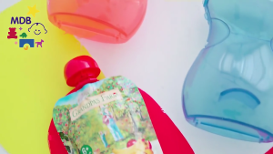 Juice Box Holder Pouch Holder Squeeze Proof Refillable Holder for Most Baby Squeeze Pouches Baby Supplies