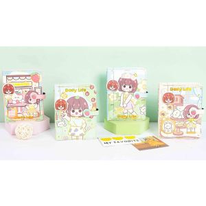 Buku Diary Journal Agenda Notebook Planner Magnetic Cover Kulit 13 x 18 cm