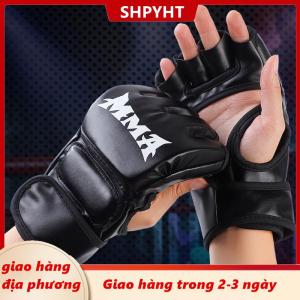 [COD] SHPYHT Giao hàng địa phương Găng tay đấm bốc Găng tay nửa ngón tay dày găng tay người lớn đấm bao cát chiến đấu Găng tay chiến đấu