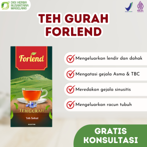[BPOM RESMI] Teh Forlend - Teh Gurah Atasi Batuk Pilek Asma Sinusitis Dahak dan Lendir