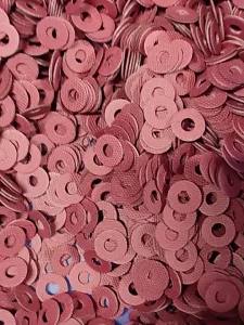 HCdailyToolsMix Red Steel Paper Fiber Insulating Flat Washer M2 M3 M3.5 M4 M5 M6 M8 Meson Spacer Insulation Plain Gasket Ring