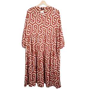 MiDi Dress ZARA BRANDED Rayon BiG SiZE SUPER JUMBO 4XL LD 120 cm 4211#