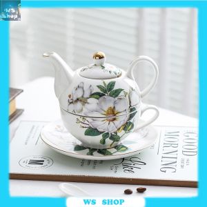 Creative Ceramic Coffee Cup And Saucer Set Mother Child Kettle Teapot Teacup Dessert Plate Combination Single Afternoon Tea Set
