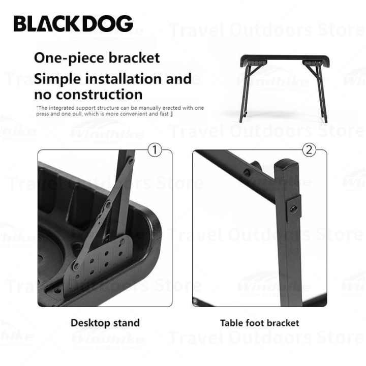 BLACKDOG%20Black%20Folding%20Table%20&%20Chair%20Set%20Portable%20Lightweight%20Foldable%20Table%20Chair%20Camping%20Aluminum%20PE%20Plastic%20Table%20Telescopic%20Chair%20Set%20Outdoor%20Hiking%20Picnic%20BBQ%20Dining%20Heavy%20Duty%20Original%20Black%20Dog%20-%20Image%203