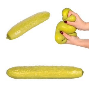 NALANILI Stretchy Texture Cucumber Squeezable Toys Reusable Slow Rebound Stress Relief Toy Super Soft Pickled Cucumber Pinch Toy For Children Adults