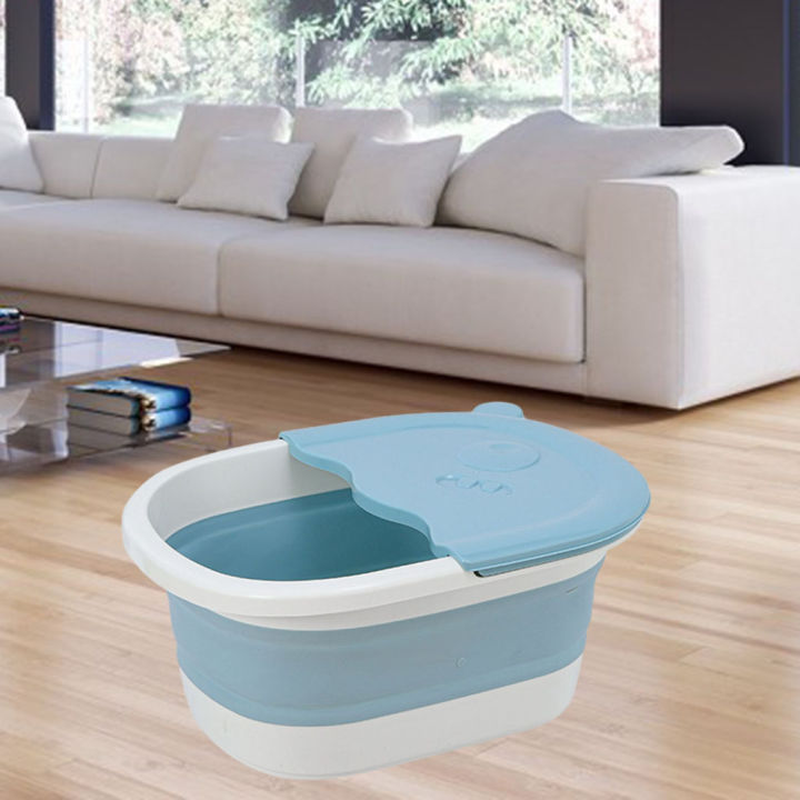 MagiDeal Folding Foot Basin with Pebble Massage Feet Soaker Massage ...