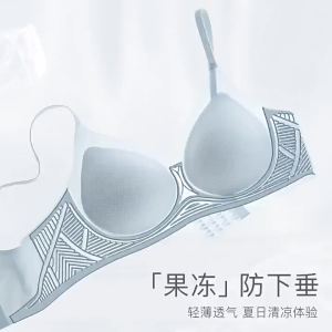 Soft Support Seamless Jelly Underwear for Women Breathable Push up Summer Thin Wireless Anti-SAG Bra Ultra Thin Bra ☺1130
