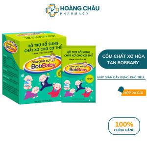 Chất Xơ Hòa Tan Cho Bé BobBaby - Giảm Đầy Bụng Khó Tiêu Nhuận Tràng Tăng Cường Tiêu Hóa Hộp 20 Gói