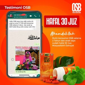 OSB Vitamin Penghafal Al Quran Menjaga Hafalan Tidak Hilang Penguat Ingatan Otak Tidak Mudah Lupa