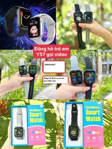 Đồng hồ thông minh trẻ em Y56/Y57 có Tiếng việt sim 4G LTE Nghe Gọi video đo nhịp tim huyết áp định vị wifi LBS
