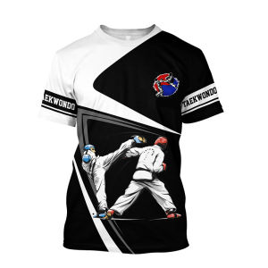 Karate Train Fitness T-shirt Mens Clothing Breathable Comfortable T Shirts 3D Print Sports Graphic 2024 Casual Fashion Tees