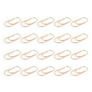 20Pieces Colorful Paper Clips 50mm Large File Clips Metal Paper Clip Bookmarks Office Supplies for Binding File Paper