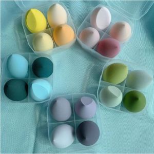Set 4 Bông Mút Tán Kem Trang Điểm Kèm Hộp Đựng Xinh Xắn Vuadienmay