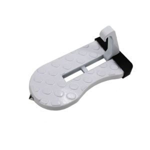MANNYI Aluminium Alloy Foldable Car Door Step Glass Breaker Anti-slip Auxiliary Pedal Roof Roof Rack Door Step Multifunction Car Pedal Roof Car/SUV/Truck