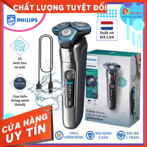Máy cạo râu khô và ướt Series 7000 cao cấp Hà Lan. Thương hiệu Philips Norelco S7788 (Màu Đen Xanh)