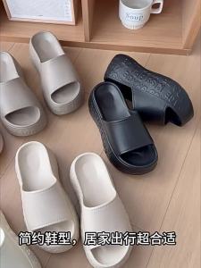 [Free Shipping] High-Heeled Platform Sandals For Women Suitable For Summer Outdoor Wear On The Beach Versatile Girls Slippers WomenS Summer Indoor Home Style