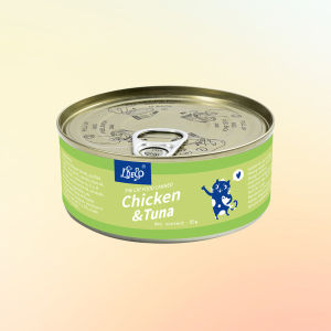 LDECO Premium Wet Cat Food 12-Pack [85g] - Grain-Free Low-Garbage Chicken/Salmon/Tuna Mix | All Ages Kittens & Adult Cats