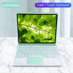 Touchpad Keyboard Case For iPad Pro 11 M5 M4 Pro 13Air 11 M2 M3 M4 Air 13Pro 12.9 4th 5th 6th7/8/9th Generation 10.210th Gen 10.9 11th (A16) 11Air 4 Air 5Air 3 Pro 10.55/6th Air 2 Pro 9.7 Magnetic Tablet Cover