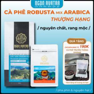 Cà Phê Nguyên Chất Thượng Hạng Kết Hợp Robusta Và Arabica Cầu Đất Với Tiêu Chuẩn Cao Nhất -Pha Phin Và Pha Máy