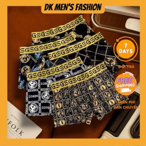 Combo quần lót đùi HOÀNG GIA sang trọng quần sịp nam chất thun lạnh co giãn 4 chiều boxernam loại 1