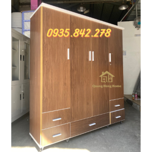 Tủ nhựa Đài Loan 4 cánh lớn màu mâu 1M6X1M8 cao cấp HCM