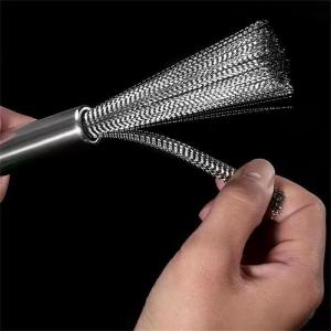 [COD] hegu 304 Stainless Steel Pot Brush Cleaning Brush Multi-functional Kitchen Wire Brush Washing Pot Brush Stainless Steel