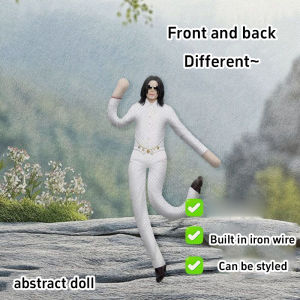 Pop King Michael Jackson Stuffed Doll Flexibly Movable Joints Handwoven Toys For Fan Gifts For Home Decoration 2026 New Gifts