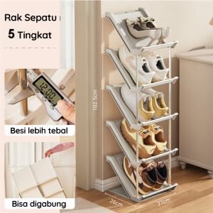 【BELI LOKAL】Dejavu Rak Sepatu Minimalis Rak Sepatu Stand Rak SepatuTempat Penyimpanan Sendal Sepatu HRS108